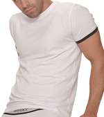 Report Collection Bamboo Crew Neck T-Shirt with Sleeve Binding
